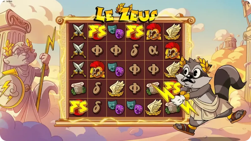 Gods Just Wanna Have Fun Bonus in Le Zeus