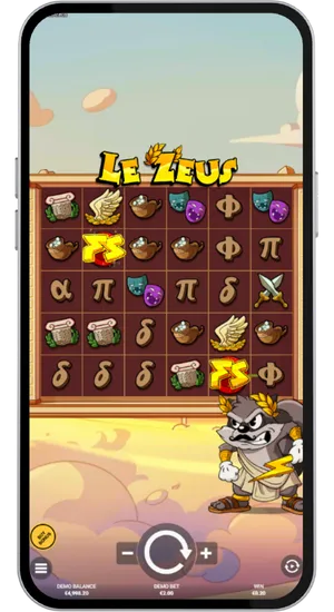 Mystery symbolen tijdens basisspel in Le Zeus slot