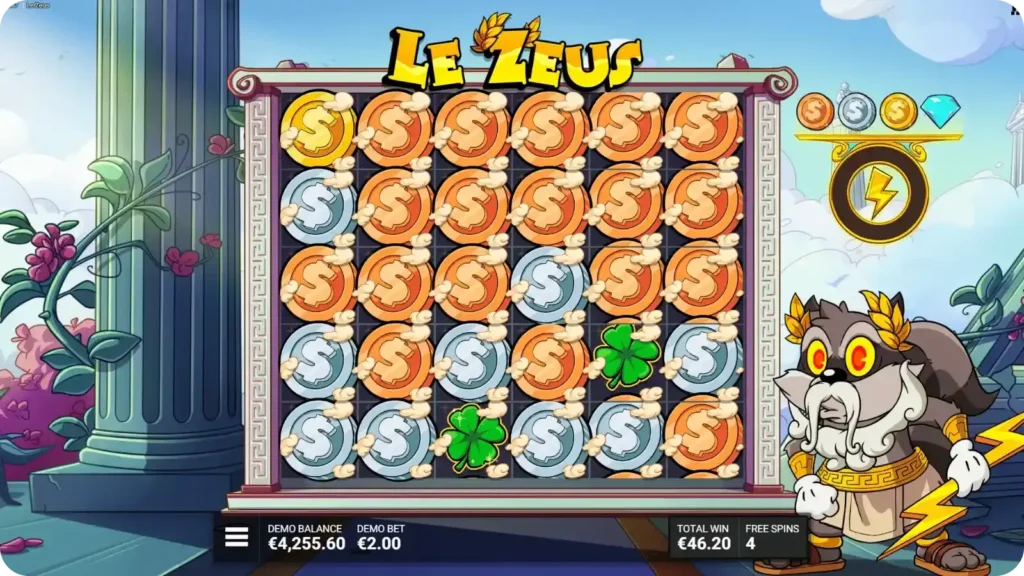 Myth-Taken Identity Bonus Game in Le Zeus