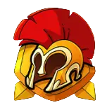 Spartaanse helm premium symbool